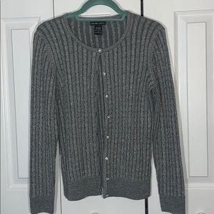 Gray sparkly cardigan